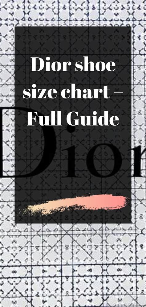 boite de chaussure dior|dior shoe size chart.